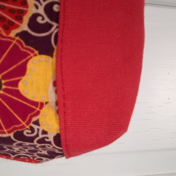 Fabric Lightweight Floral Handmade Cotton Shoulder Purse Bag Tote Carry All - Picture 5 of 14